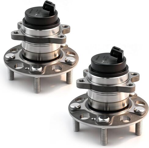 512434 2Pcs Rear Wheel Bearing and Hub Assembly Fit for Kia Soul 2010 2011 2012 2013, Wheel Hub Assembly 5 lugs w/ABS in Kuwait