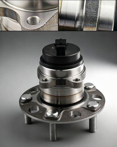 512434 2Pcs Rear Wheel Bearing and Hub Assembly Fit for Kia Soul 2010 2011 2012 2013, Wheel Hub Assembly 5 lugs w/ABS in Kuwait