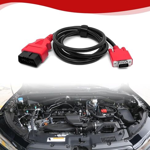 Main Cable Fit for XTOOL D5, D5S, D6, D6S, D7, D7S, D8S, IP508, IP508S, IP608, IP616, IP819 OBD2 Diagnostic Scanner 16-Pin Male to 15-Pin Male Replacement Test Cable Adapter Connector - 5ft/150cm in Kuwait