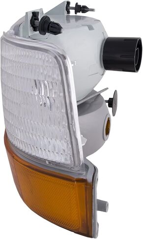 HEADLIGHTSDEPOT Halogen Headlight Compatible with Ford Bronco F-150 F-250 Includes Right Passenger Side Headlamp w/Corners and Signal Lights w/Xenon Bulbs in Saudi Arabia