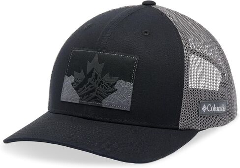 Columbia Unisex Mesh Snap Back - Low, Black Canadian Rockies, One Size in Saudi Arabia