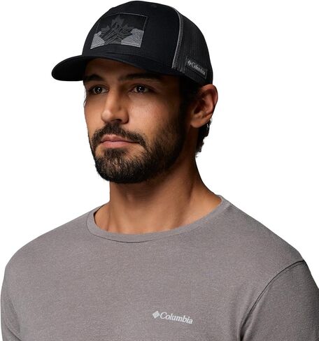 Columbia Unisex Mesh Snap Back - Low, Black Canadian Rockies, One Size in Saudi Arabia