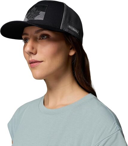 Columbia Unisex Mesh Snap Back - Low, Black Canadian Rockies, One Size in Saudi Arabia