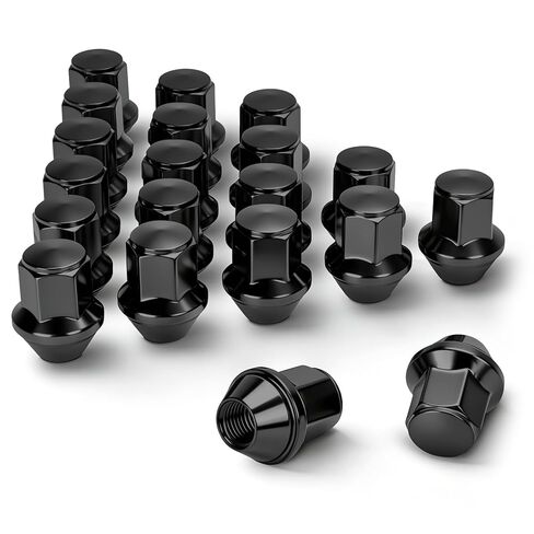 Dynofit 14x2 OEM Lug Nuts for F150 2004-2014, 24pcs 14mmx2 Alloy Lug Nuts Compatible with Ford Expedition Navigator 2003-2014 Mark LT 2005-2014, One-piece Design Factory Wheel Nuts Replace OE#BD142978 in Kuwait