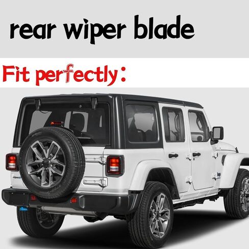 rear wiper blade for Jeep Wrangler 2022 2023 2024 2025 2026 4xe Unlimited Altitude Sahara Sport S Willys rear windshield wiper blade in Kuwait