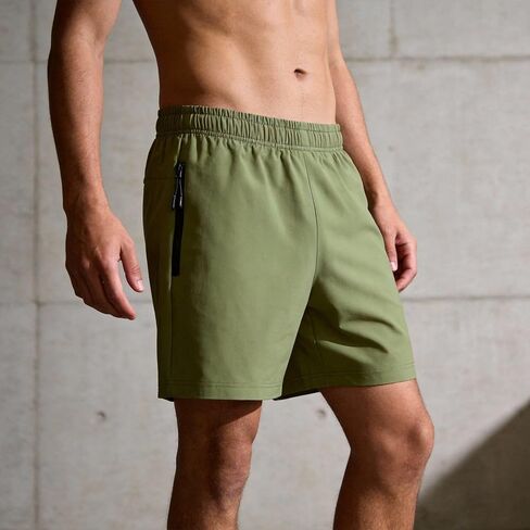 Men's Stretchy Athletic Shorts 100D Polyester Lightweight Durable for Outdoor Sports & Gym in Saudi Arabia