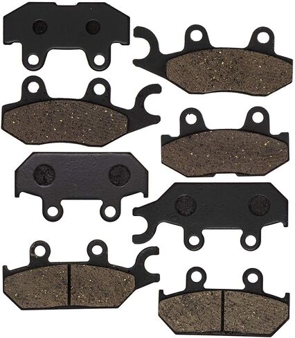 NICHE Brake Pad Kit for Yamaha Viking 700 VI Wolverine X4 1XD-25805-00-00 1XD-25806-00-00 Front Rear Organic in Saudi Arabia
