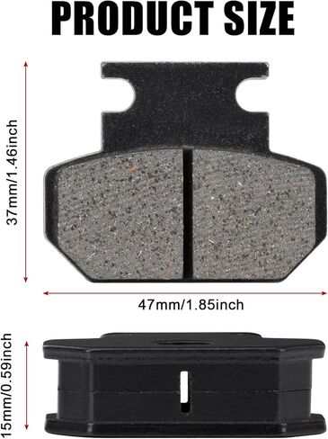 2PCS Electric Dirt Bike Rear Back Brake Pads for Tuttio Tutti Soleil 01 Electric Dirt Bike,Black Ebike Rear Back Brake Pads in Saudi Arabia