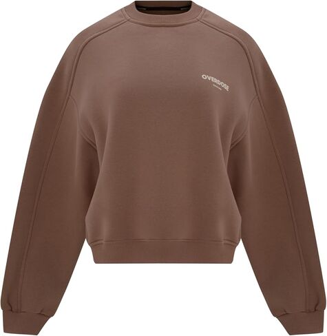 Overdose Classic Cotton Fleece Crewneck Sweatshirt, Cotton Polyester Blend, Premium Athleisure Wear, Made in Georgia in Saudi Arabia