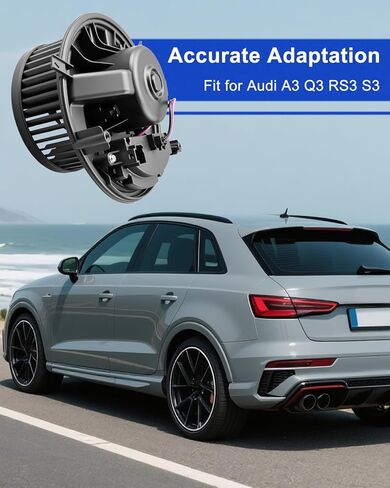 Front HVAC Heater Blower Motor and Resistor Assembly Compatible with Audi A3 Q3 S3 Volkswagen Golf GTI Jetta, Replace 700341 in Saudi Arabia