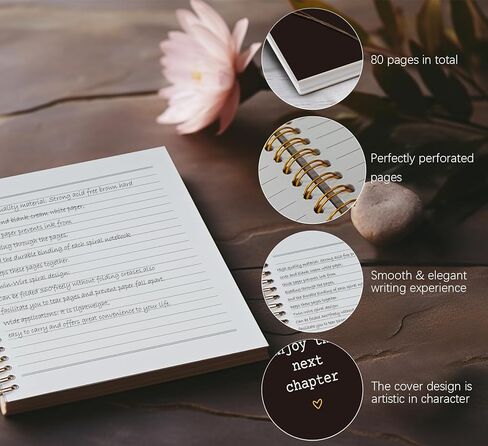 Retirement Gift for Woman,Enjoy The Next Chapter Spiral Notebook Journal,Farewell Gifts for Coworker Colleague Office Worker,Black Hardcover Spiral Notebook in Saudi Arabia