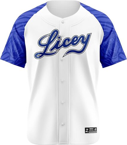 قميص بيسبول رسمي للرجال من Arrieta Licey، رياضي، دوري الدومينيكان الاحترافي، مقاس عادي in Saudi Arabia
