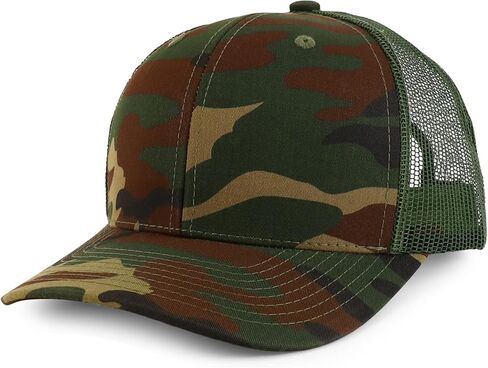 Trendy Apparel Shop Premium Structured 6 Panel Mesh Back Trucker Cap in Saudi Arabia