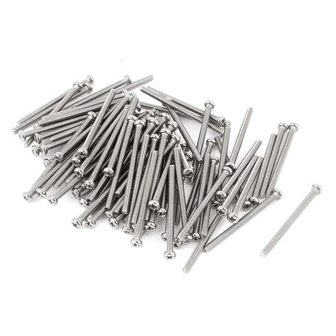 uxcell M4 x 45mm 304 Stainless Steel Cross head Phillips Pan Head Screws Bolt 60pcs in Saudi Arabia