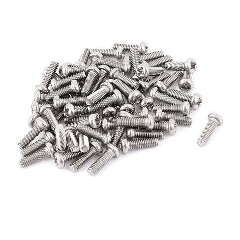 uxcell M4 x 45mm 304 Stainless Steel Cross head Phillips Pan Head Screws Bolt 60pcs in Saudi Arabia
