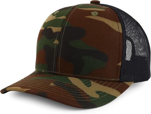 Trendy Apparel Shop Premium Structured 6 Panel Mesh Back Trucker Cap in Saudi Arabia