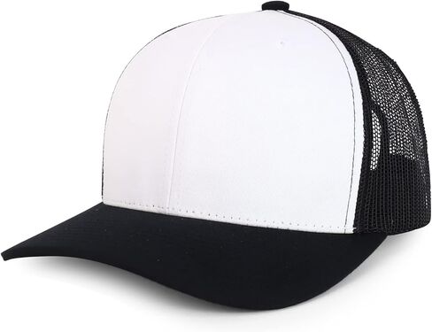 Trendy Apparel Shop Premium Structured 6 Panel Mesh Back Trucker Cap in Saudi Arabia