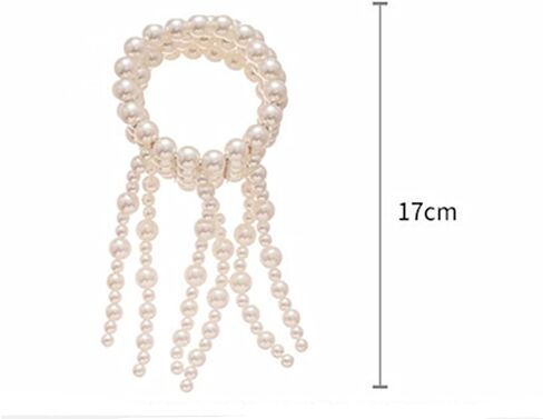 Sither Layerd Pearls Bracelet for Women Boho Large Pearls Stretch Bracelet Jewelry Set for Halloween Christmas Gift in Saudi Arabia