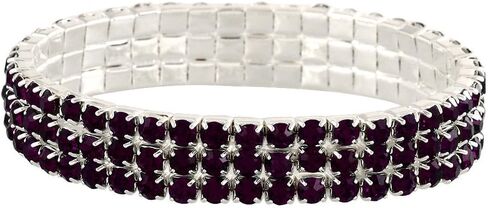 Falari Rhinestone Crystal Stretch Bracelet Sparkle Wedding Bridal in Saudi Arabia