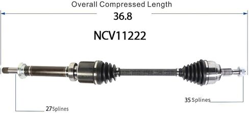 CV Axle Front Right Compatible With 2014 2015 2016 2017 2018 2019 2020 2021 2022 Ford Transit Connect L4-2.5L FWD，Front Passenger Side CV Joint Shaft Assembly OE# NCV11222 in Saudi Arabia