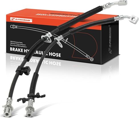 A-Premium Front Driver and Passenger Side Brake Hydraulic Hose Compatible with Select Chevrolet and Cadillac Models - Camaro 2016-2022, CTS 2016-2019 - Replace# 84237974, 84237975 (Pack of 2) in Saudi Arabia