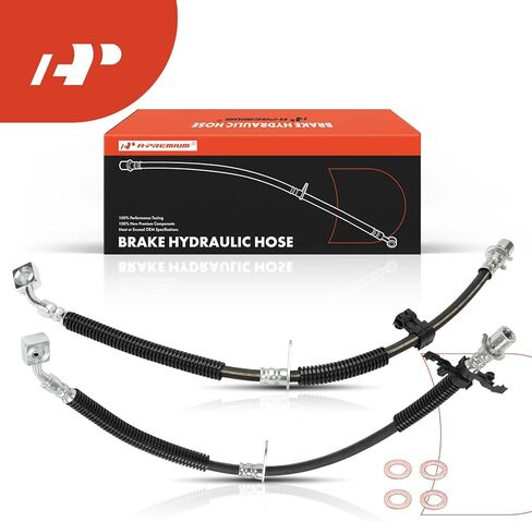 A-Premium Front Driver and Passenger Side Brake Hydraulic Hose Compatible with Select Chevrolet and Cadillac Models - Camaro 2016-2022, CTS 2016-2019 - Replace# 84237974, 84237975 (Pack of 2) in Saudi Arabia