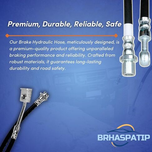Pair Rear Brake Hydraulic Hose Kit for Car Replacement for Ford Mustang 5.0L 1986 1987 1988 1989 1990 1991 1992 1993, for Mercury Capri 5.0L 1985 1986 - Brhaspatip, 2PCS in Kuwait
