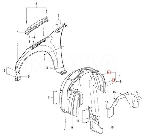 15 قطعة من Rexka M4.2-1.4 مم غطاء ممتص الصدمات بطانة U مشابك صواميل 11609952 لشاحنات GM Chevy Hummer Buick Cadillac Saturn Cadillac GMC - متعددة الأغراض in Kuwait