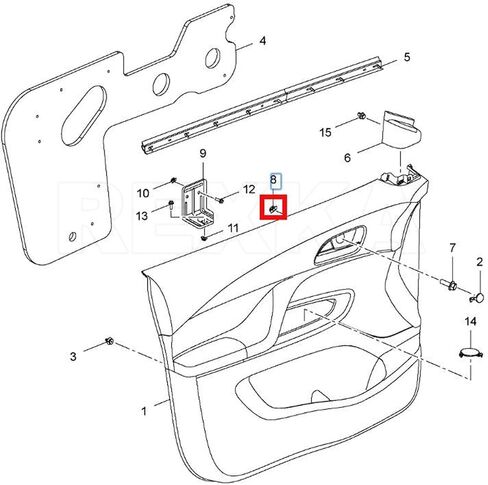 15 قطعة من Rexka M4.2-1.4 مم غطاء ممتص الصدمات بطانة U مشابك صواميل 11609952 لشاحنات GM Chevy Hummer Buick Cadillac Saturn Cadillac GMC - متعددة الأغراض in Kuwait