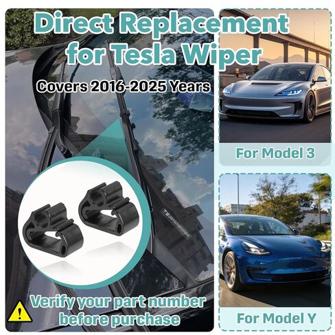 16 قطعة من مشابك الاحتفاظ بخرطوم غسيل ممسحة الزجاج الأمامي متوافقة مع طراز تيسلا 3 وY 2016-2025، مشابك خرطوم ممسحة، مجموعة استبدال مشابك أنابيب رش ذراع الممسحة in Kuwait