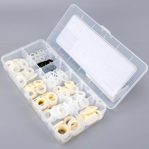 OAUTOO 240pcs Automotive Multipurpose Nylon Flat Washer Oil Drain Plug Gaskets Assortment in Saudi Arabia