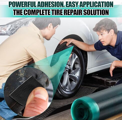 BBTO 1 kg Roll All Purpose Cushion Gum Raw Rubber Tire Repair for Tire Retreading, 10 Wide, 2 mm Thick, Hand Tool for Car Truck Bus Tractor Agricultural Vehicles Puncture Repair in Saudi Arabia