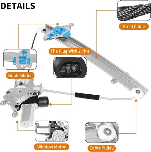 751-987 Replacement Front Passenger Side Power Window Regulator with Motor Assembly for Mitsubishi Outlander 2003-2006 in Saudi Arabia