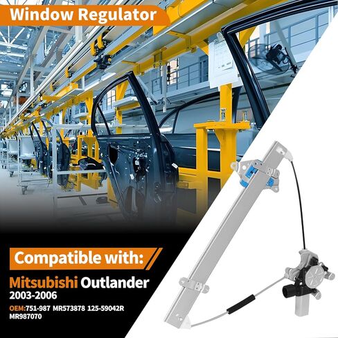 751-987 Replacement Front Passenger Side Power Window Regulator with Motor Assembly for Mitsubishi Outlander 2003-2006 in Saudi Arabia