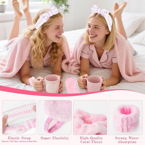 بيوتي 64 قطعة من مستلزمات حفلات النوم للفتيات، مستلزمات حفلات النوم للبنات، عصابة رأس، أقنعة العين، ربطات شعر، سوار معصم، مشابك شعر، حقيبة أدوات الزينة لمستلزمات النوم in Kuwait