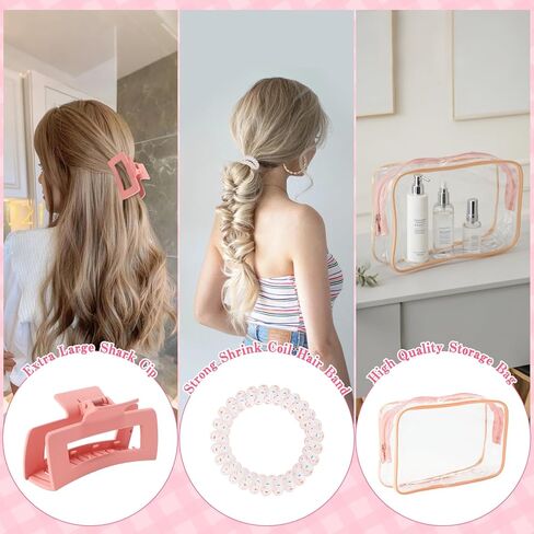 بيوتي 64 قطعة من مستلزمات حفلات النوم للفتيات، مستلزمات حفلات النوم للبنات، عصابة رأس، أقنعة العين، ربطات شعر، سوار معصم، مشابك شعر، حقيبة أدوات الزينة لمستلزمات النوم in Kuwait