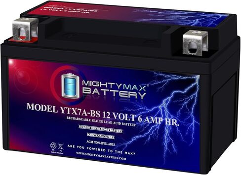 Mighty Max Battery YTX7A-BS Battery Replacement for Duralast Motorcycle and Power Sport in Saudi Arabia