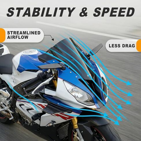 قطعتان من أجنحة الدراجات النارية، جناح جناح عاكس الهواء اللامع، لوحات جانبية هوائية ذاتية اللصق، ملحق تعديل عالمي للدراجات النارية (ألياف الكربون الأسود) in Kuwait