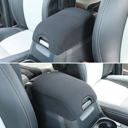 غطاء مسند ذراع وحدة التحكم المركزية متوافق مع Land Rover Discovery 3 4 LR3 LR4 2004-2016 غطاء وسادة مسند ذراع وحدة التحكم المركزية القماشية، ملحقات حماية مسند الذراع in Kuwait