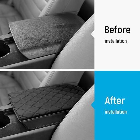ZZEQYG Center Console Armrest Cover for Ford Mustang 2005-2009 Accessories Leather Car Armrest Cover Cushion Console Armrest Protective Cover in Kuwait