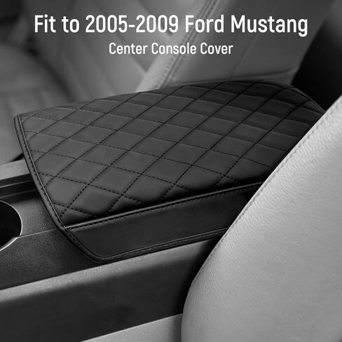 ZZEQYG Center Console Armrest Cover for Ford Mustang 2005-2009 Accessories Leather Car Armrest Cover Cushion Console Armrest Protective Cover in Kuwait