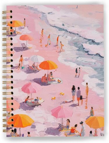 Blue Coastal Ocean Sea Turtle Coral Notebook, Marine Biology Beach Journal, Sea Turtle Gifts for Women, Beach Themed Gifts, Ocean Spiral Notebook Journal 5.5x8.3 in Kuwait