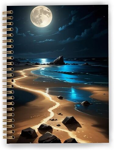 Blue Coastal Ocean Sea Turtle Coral Notebook, Marine Biology Beach Journal, Sea Turtle Gifts for Women, Beach Themed Gifts, Ocean Spiral Notebook Journal 5.5x8.3 in Kuwait