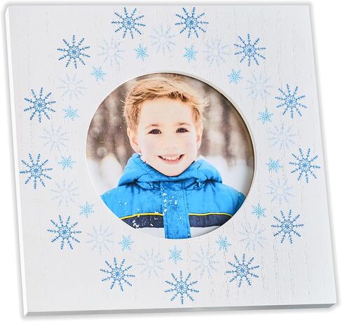 إطار صورة Let It Snow Winter مقاس 5x7، إطار صورة من الخشب البني لعيد الميلاد مع رقاقات الثلج رجل الثلج يحمل صورًا مقاس 4x6 مع حصيرة أو سطح الطاولة أو شاشة عرض عمودية على الحائط in Saudi Arabia