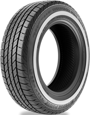 Venom Power Grand AM Truck/SUV All-Season Touring Radial Tire-235/70R15 235/70/15 235/70-15 102S نطاق التحميل SL 4-Ply WSW جدار جانبي أبيض in Saudi Arabia