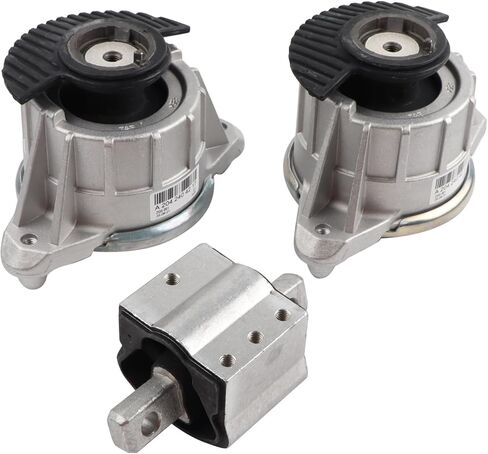 3PCS Engine Motor Mount and Automatic Transmission Mount Set Compatible with Mercedes-Benz 2008-2011 C300,2008-2015 C350,2010-2016 E350,2014-2017 E400,V6 3.0L 3.5L RWD A4017, A4095 in Saudi Arabia