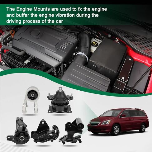 SCITOO Engine Motor Mount and Transmission Mount Set for Honda Odyssey 3.5L 2007, A4553, A4526HY, A4587, A4558, A4557, 9431, 9247, 9411, 9530, 9427, EM9431, EM9247, EM9411, EM9530, EM9427 in Saudi Arabia