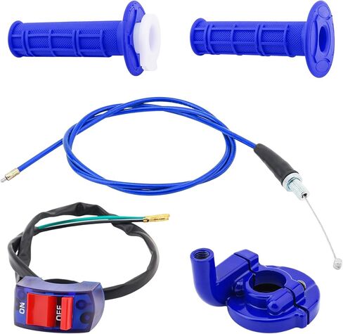 Windance Universal Mtorcycle Twist Throttle Grip 7/8" 22mm Throttle Replace Kit Includes Control Cable Handle Grips Compatible with 50cc-250cc Mini Pit Bikes Dirt Bike in Saudi Arabia