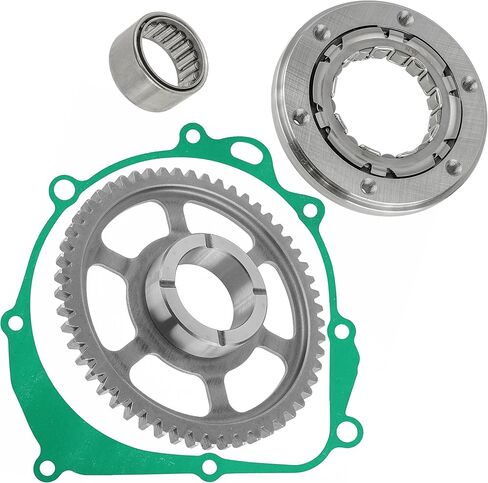 Caltric Starter Clutch Gear with Bearing and Gasket Compatible with Suzuki Quadracer LT-R450 2006 2007 2008 2009 in Saudi Arabia