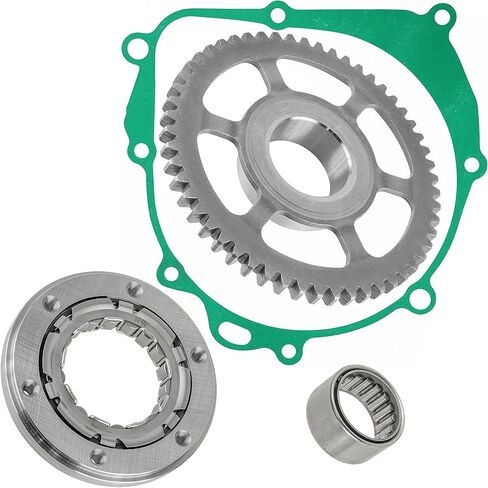 Caltric Starter Clutch Gear with Bearing and Gasket Compatible with Suzuki Quadracer LT-R450 2006 2007 2008 2009 in Saudi Arabia